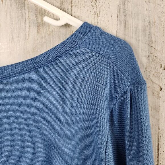 Lane Bryant Knit Long Sleeve Tunic Top Blue Size 14/16 - Picture 6 of 9